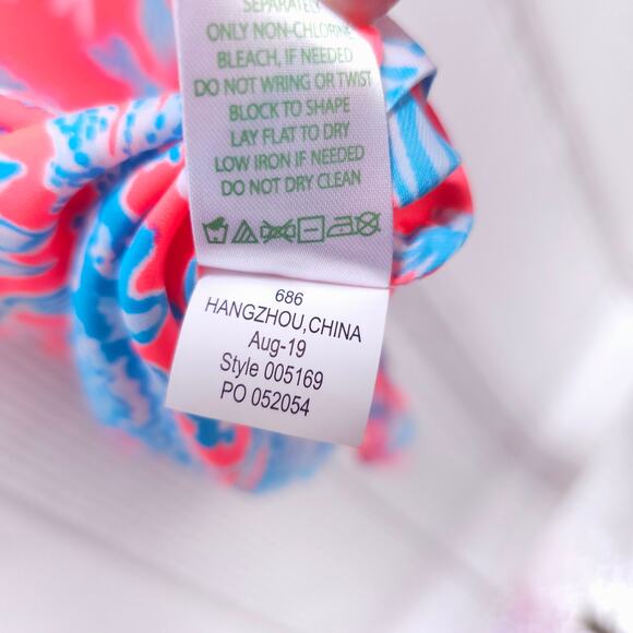 LILLY PULITZER Shirt Tank Top Pink Blue Womens XXS Sleeveless Pink Resortwear‎ - Picture 8 of 10